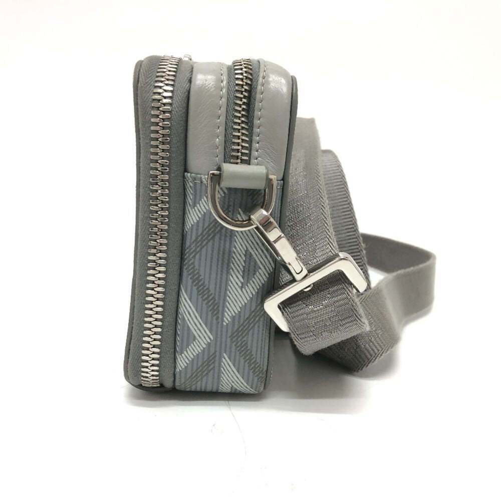 CHRISTIAN DIOR Gray Diamond Leather Pochette Shoulder Bag - Picture 3 of 12